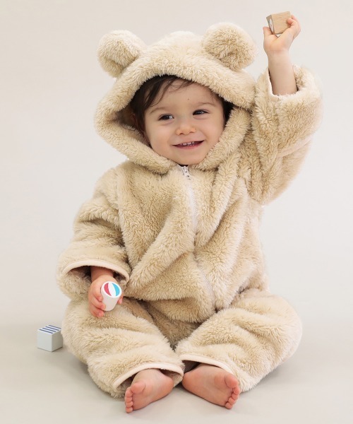 devirock（デビロック） カバーオール アウター くまみみボア