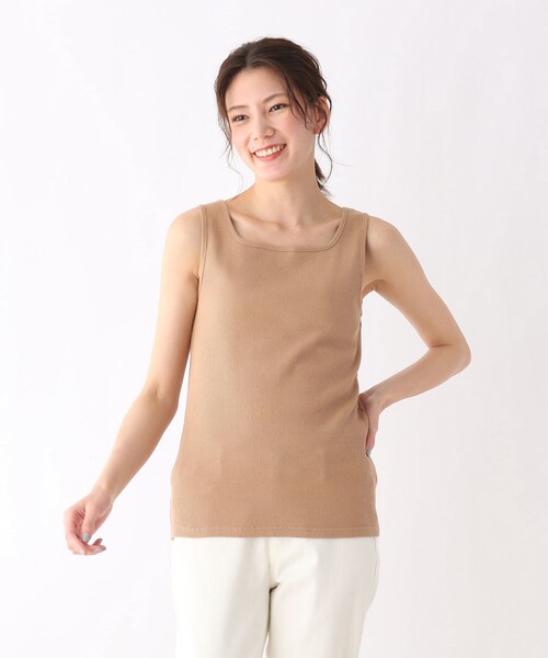 タンクトップ スクエアネックリブタンクトップ 21年レディースファッション福袋