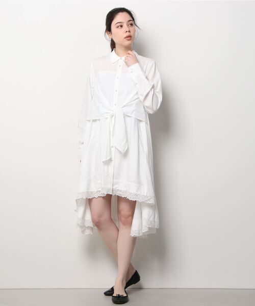 ブラウス シャツ BPY KNOT SHIRT DRESS レディース A BATHING APE ブラウス シャツ BPY KNOT SHIRT DRESS