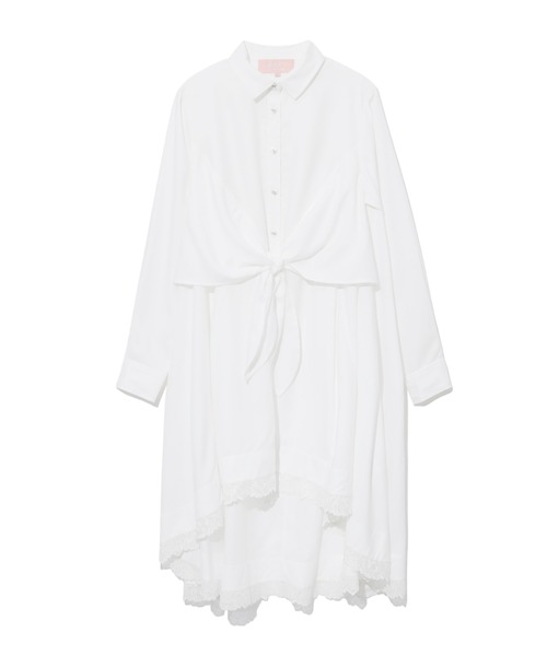 A BATHING APE ブラウス シャツ BPY KNOT SHIRT DRESS