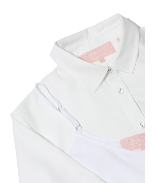 ブラウス シャツ BPY KNOT SHIRT DRESS レディース A BATHING APE ブラウス シャツ BPY KNOT SHIRT DRESS