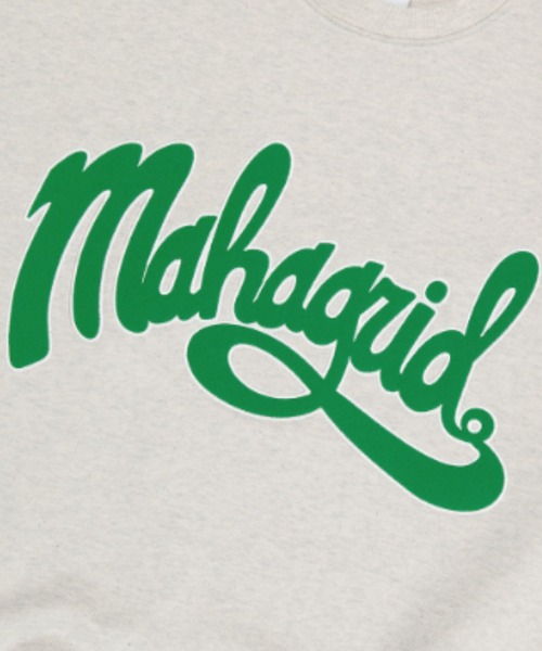 トレーナー スウェット 「mahagrid/マハグリッド」CURVED LOGO SWEATSHIRT/カーブドロゴ スウェットシャツ レディース メ MAHAGRID トレーナー スウェット 「mahagrid/マハグリッド