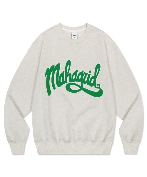 トレーナー スウェット 「mahagrid/マハグリッド」CURVED LOGO SWEATSHIRT/カーブドロゴ スウェットシャツ レディース メ MAHAGRID トレーナー スウェット 「mahagrid/マハグリッド