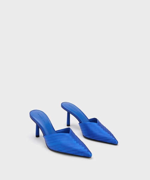 CHARLES ＆ KEITH パンプス リサイクルポリエステル シリンダー