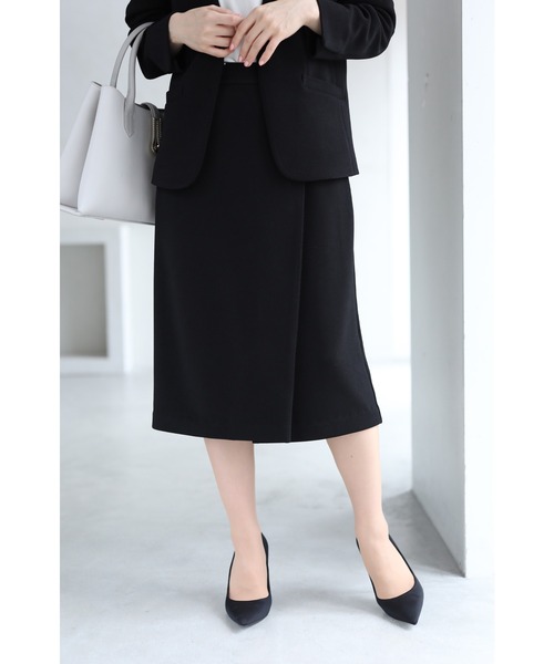 cawaii スカート 巻きデザイン風 脚の形を拾いにくい スカート