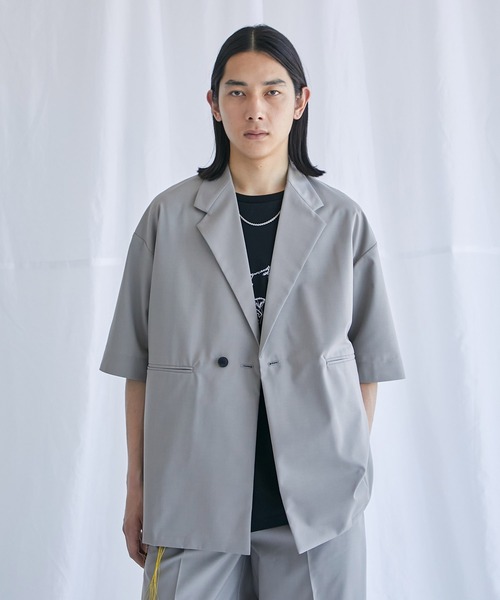 epnok ジャケットライクハーフスリーブシャツ epnok シャツ 「EPNK」Jacket like half sleeve shirt