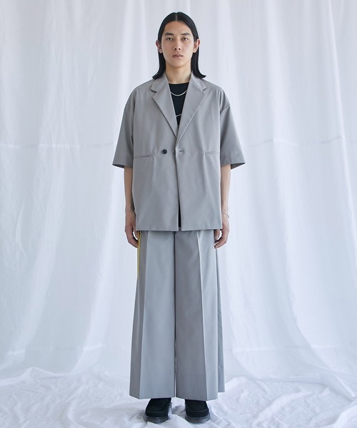 epnok ジャケットライクハーフスリーブシャツ EPNK】Jacket like half sleeve shirt / ジャケットライクハーフ