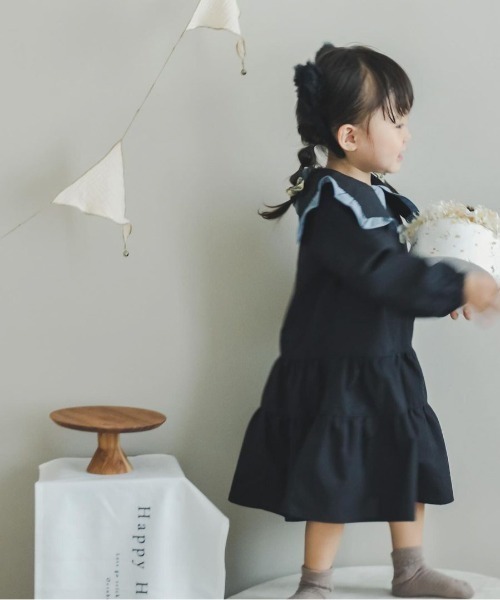 試着のみ　ケイティ ワンピース　チュニック 2段フリルスカート 試着のみ ケイティ ワンピース チュニック 2段フリルスカート