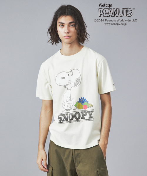 【Roku ロク】ヴィンテージスヌーピー プリントTシャツ 半袖 FRUIT OF THE LOOM tシャツ 「FRUIT LOOM/フルーツオブザルーム