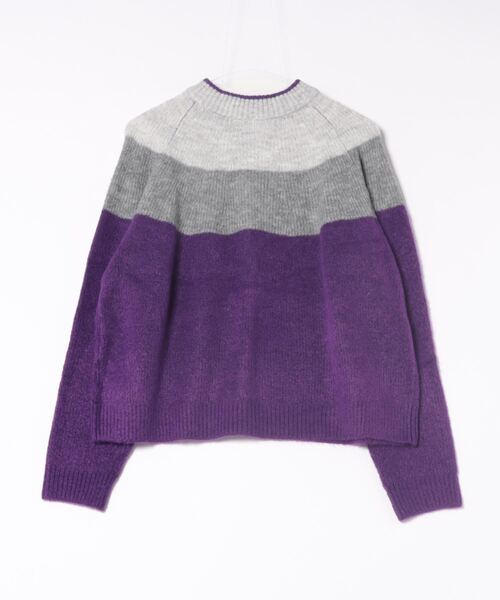 ニット セーター 「ihana」(BRD）2Way トリプルカラー プルオーバー レディース PARKS TOKYO SELECT ニット セーター 「ihana」(BRD）2Way