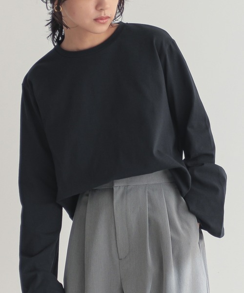 for/c（フォーシー） tシャツ 汗シミ防止フレアスリーブロンT