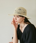 帽子 ハット レディース トライアングルメッシ...の詳細画像3