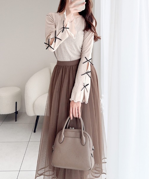 mily bilet tシャツ 「mily bilet」リボンで仕掛ける、大人の余裕。 秋