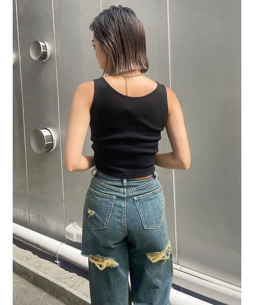 EVRIS ジーンズ デニム デニムパンツ BACKスラッシュワイド