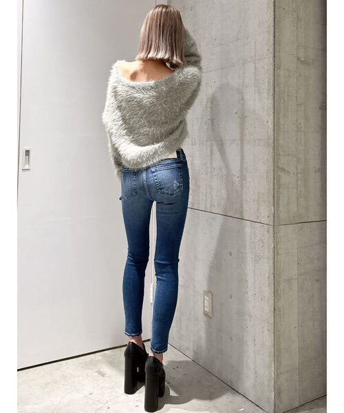 GYDA ニット セーター シャギーショートLOOSEニットトップス