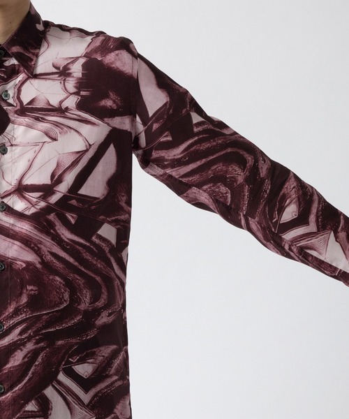 トップス JOHNLAWRENCESULLIVAN REGULARCOLLARSHIRT JOHN LAWRENCE SULLIVAN シャツ ALL OVER PRINT REGULAR COLLAR