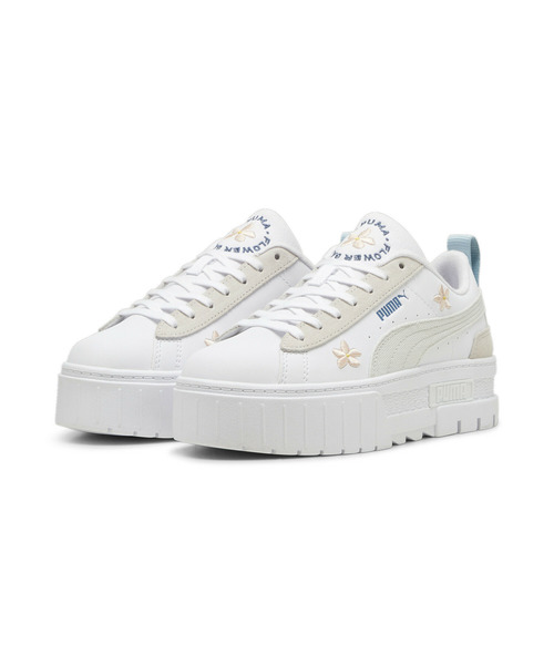 PUMA プーマ ウィメンズ メイズ エンブロイダリー スニーカー　厚底 PUMA スニーカー プーマ ウィメンズ メイズ エンブロイダリー