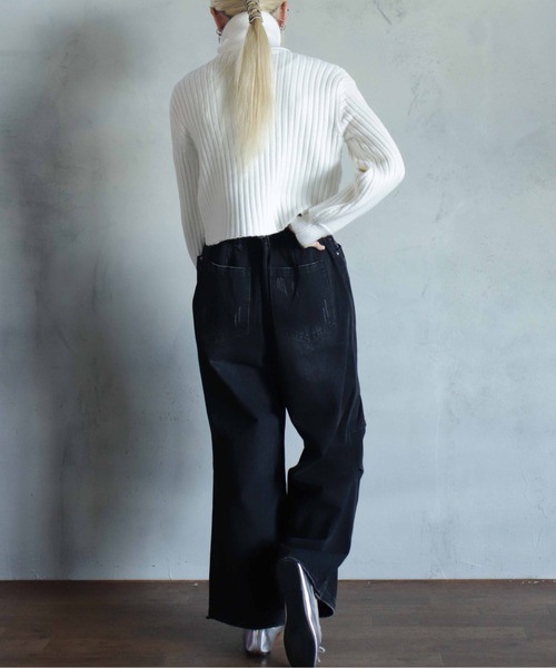 BITTOKO（ビットコ） ジーンズ デニム デニムパンツ ロゴリブ付き