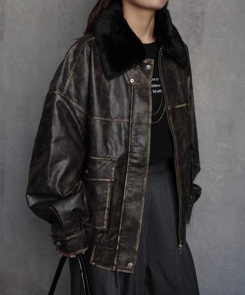 【タグ付き新品／限定セール中】Ameri vintage ミックスファーブルゾン AMERI VINTAGE(アメリ ヴィンテージ)直営通販サイト