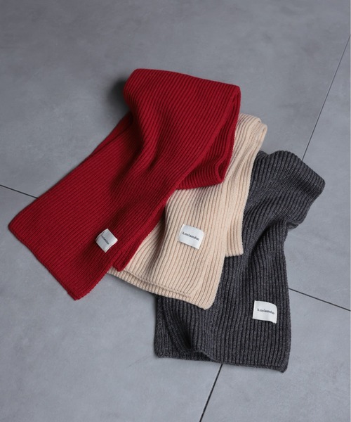 sakishimatokyo ストール マフラー 「12色展開」リブニット