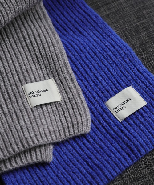 sakishimatokyo マフラー ストール 「12色展開」リブニットマフラー