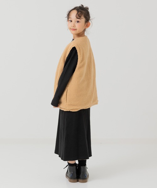 JAM & LINK ベスト リバーシブルボアベスト キッズ 子供服 女の子