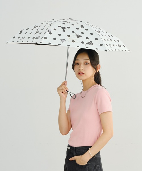 Wpc. 折りたたみ傘 沖昌之×Wpc. 晴雨兼用遮光アンブレにゃん ドット