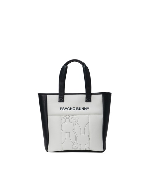 Psycho Bunny トートバッグ　アイボリー Mens Beige Graphic Tote | Psycho Bunny