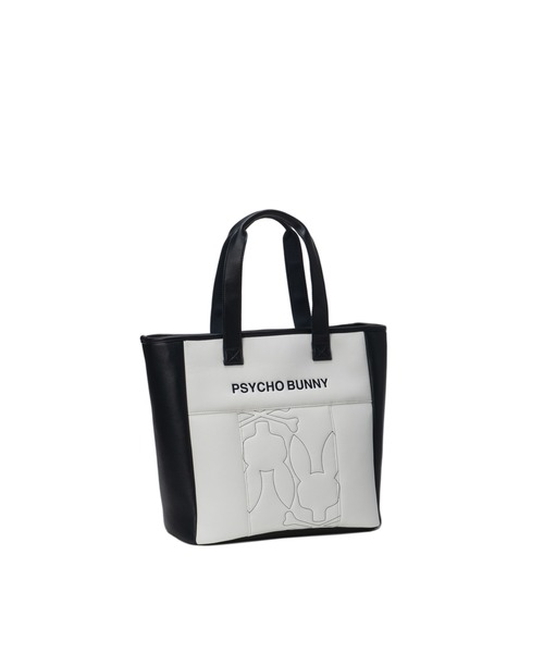 Psycho Bunny トートバッグ　アイボリー Mens Beige Graphic Tote | Psycho Bunny