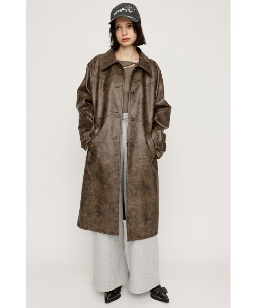 SLY フェイクレザージャケット アウター SLY レザージャケット ライダース VINTAGE BOXY F/LEATHER JK
