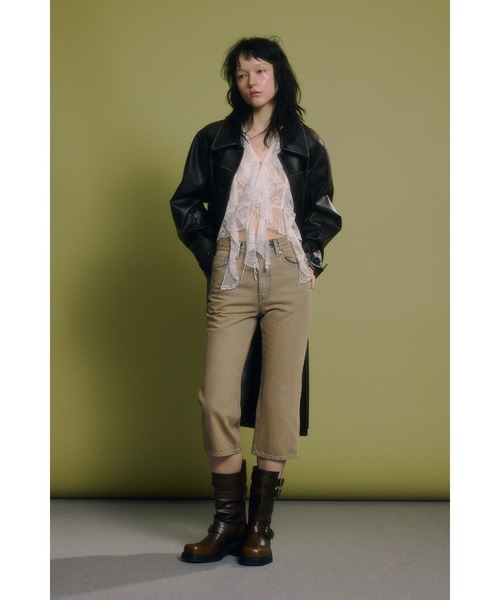 SLY（スライ） ブルゾン アウター LONG F/LEATHER JK ロング フェイク