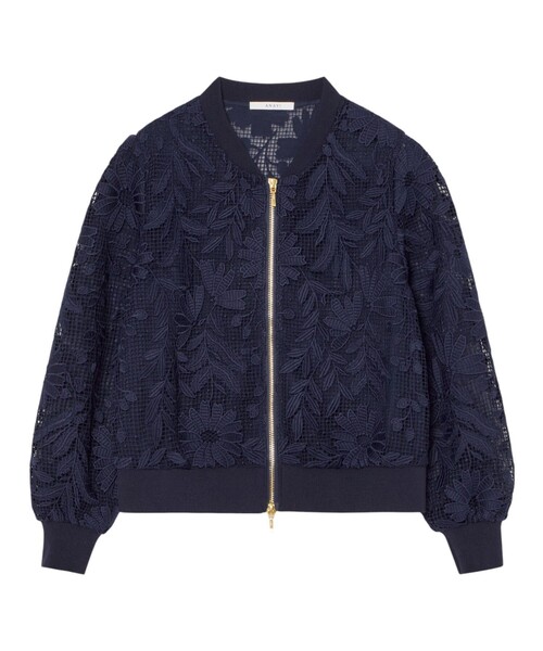 新作　今期もの　アナイ　フルールジップブルゾン　38号　10251816570 trim_ofany_item087b1e2ce91111e