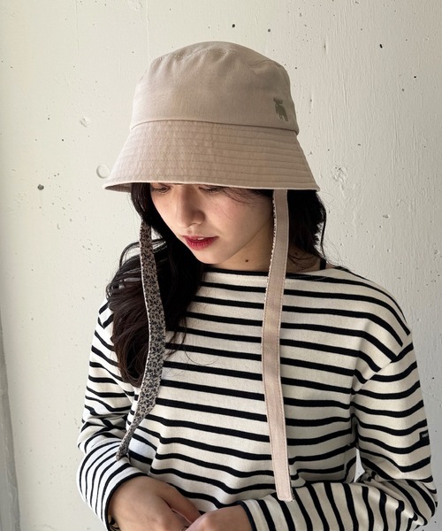 moz（モズ） キャップ 帽子 「MOZ」171-0023 リボンバケットハット