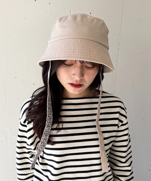 moz（モズ） キャップ 帽子 「MOZ」171-0023 リボンバケットハット