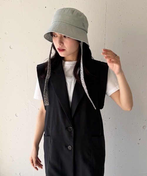 moz（モズ） キャップ 帽子 「MOZ」171-0023 リボンバケットハット