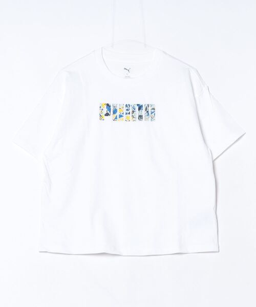 コラボ【BALENCIAGA】Puma フィッテッド Tシャツ 半袖 ホワイト の ウィメンズ ACTIVEWEAR Tシャツ フィッテッド