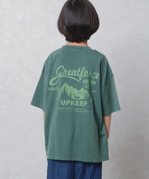 ZIーON（ジーオン） tシャツ キッズ ピグメント染 オーバーサイズ半袖T