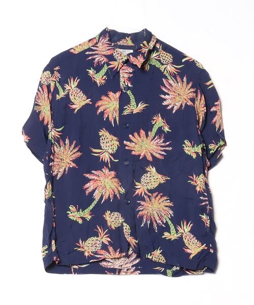 SUN SURF 半袖シャツ XL ネイビー SUN SURF 「SUN SURF」 半袖シャツ S ネイビー メンズ