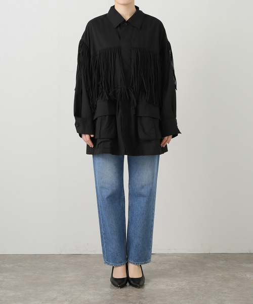 ジャケット・アウター crinkle fringe M65 jacket VONIQUE / Crinkle Crinkle Crinkle / fringe M65 jacket
