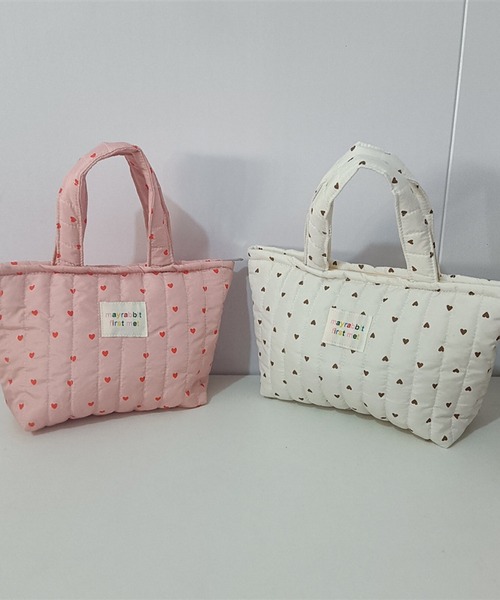 Mignonjour トートバッグ ミニ Mignonjour/ハート柄キルティング
