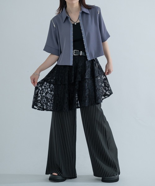 Ellno de Mavie（エルノデメヴィ） ブラウス シャツ メタルホック