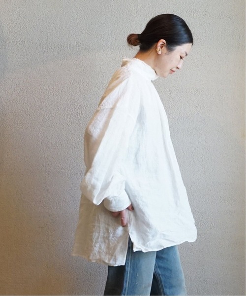「JOURNAL STANDARD LUXE」 長袖ブラウス - ブルー レディース JOURNAL STANDARD LUXE 「JOURNAL LUXE」 長袖ブラウス - ブルー