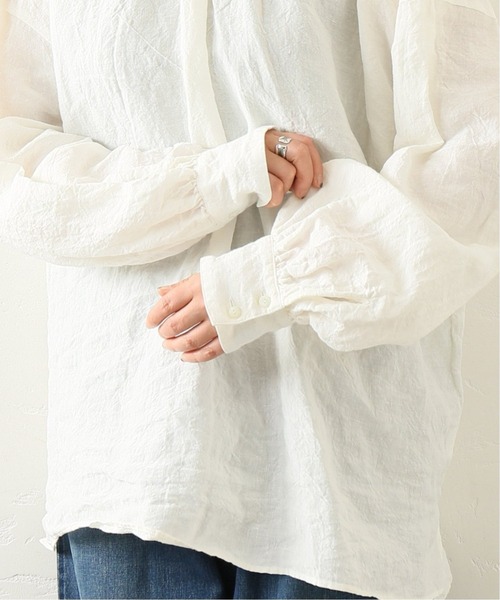 「JOURNAL STANDARD LUXE」 長袖ブラウス - ブルー レディース JOURNAL STANDARD LUXE 「JOURNAL LUXE」 長袖ブラウス - ブルー