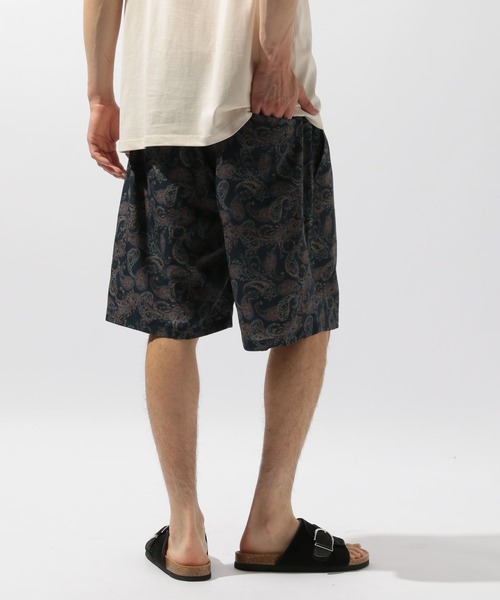 パーリーゲイツ　ペイズリー×ニコちゃん柄　ショートパンツ ロゴアーガイル ストレッチヘリンボーン ショートパンツ(ハーフパンツ