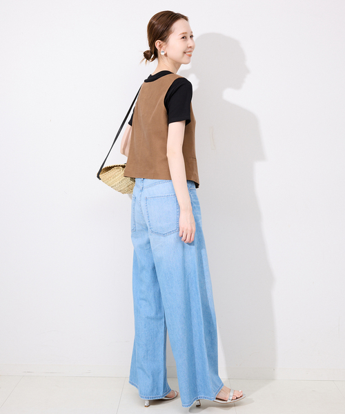 SLOBE IENA フレンチリネンコットンベスト SLOBE IENA（スローブイエナ）の「フレンチリネンコットンベスト