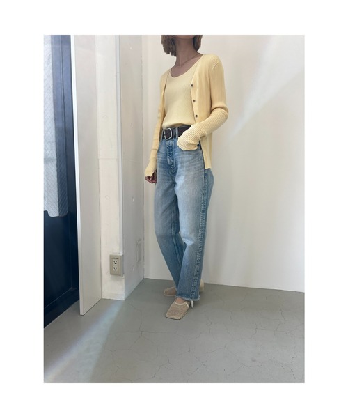 新品タグ付き　moussy ナイロンデニム　23インチ 新品】 MOUSSY デニム 25 ダークブルー ローライズ 未使用