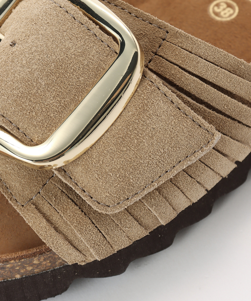 【VINILO/ヴィニーロ】 FRINGE SANDAL☆ベージュ VINILO/ヴィニーロ】FRINGE SANDAL（サンダル）｜Deuxieme