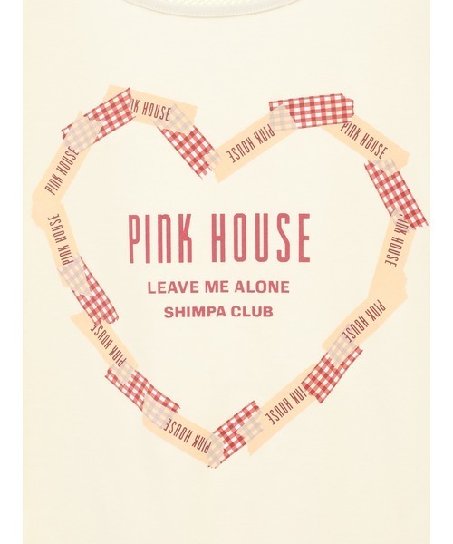 「PINK HOUSE」 半袖Tシャツ MEDIUM レッド レディース