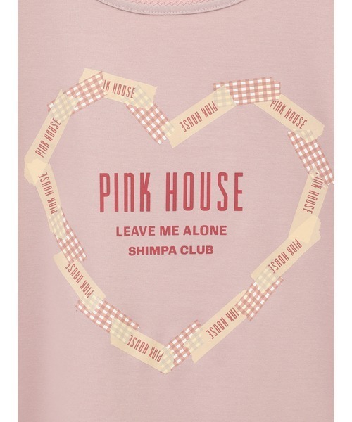 「PINK HOUSE」 半袖Tシャツ MEDIUM レッド レディース