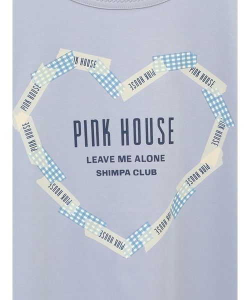 「PINK HOUSE」 半袖Tシャツ MEDIUM レッド レディース
